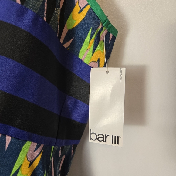 NEW Bar III Art To Wear Abstract Lightweight Flowy Racerback Tank Top Size Large - Picture 4 of 10